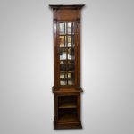 S411 Antique French Oak Vitrine Vintage circa 1840's