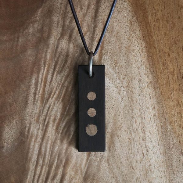 S4033-014 Ebony and Mountain Ash Amulet - Image 2