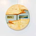 S709C Tasmanian Huon Pine Round Infinity Mirror ~ SOLD