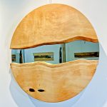 0709E Tasmanian Huon Pine Round Infinity Mirror