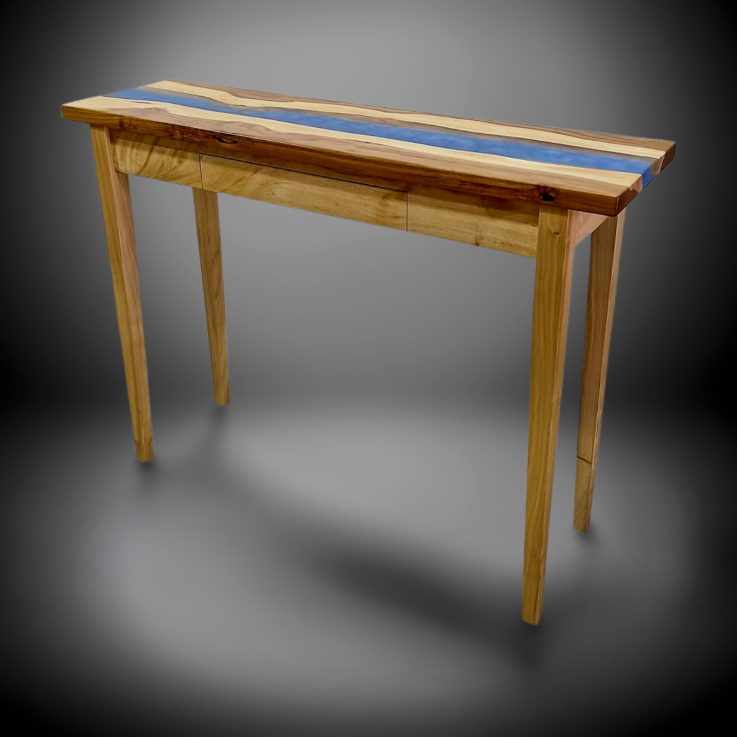 0870 "Blue Haven River Console Table" - Image 1